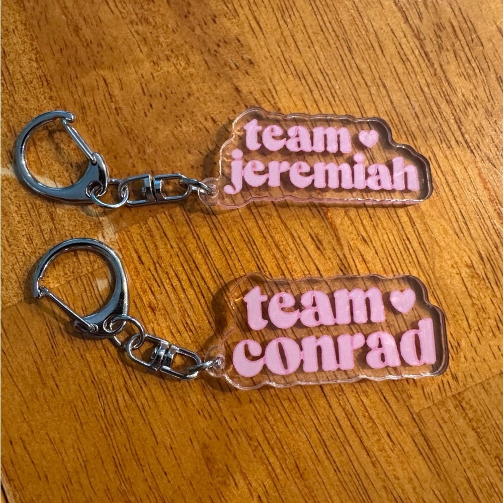 The Summer I Turned Pretty Pink Acrylic Keychains